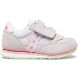 Saucony Baby Jazz Hook & Loop Kids' Sneakers Grey / Pink / Green | Canada 703QMAZ